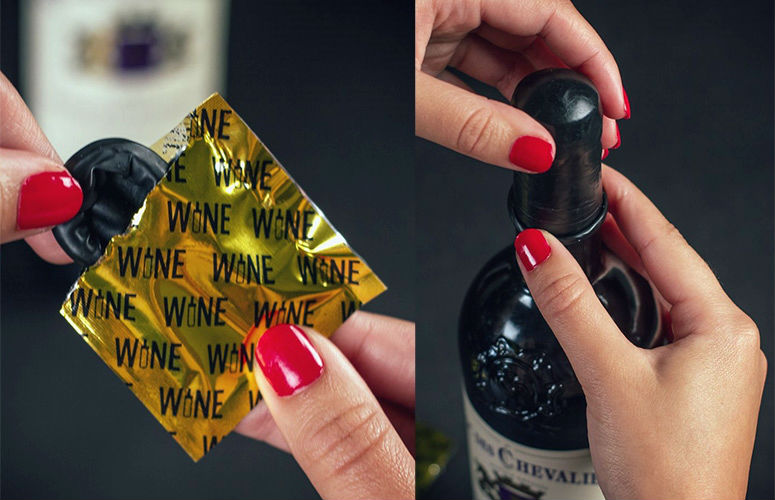 Productos singulares: Wine Condom