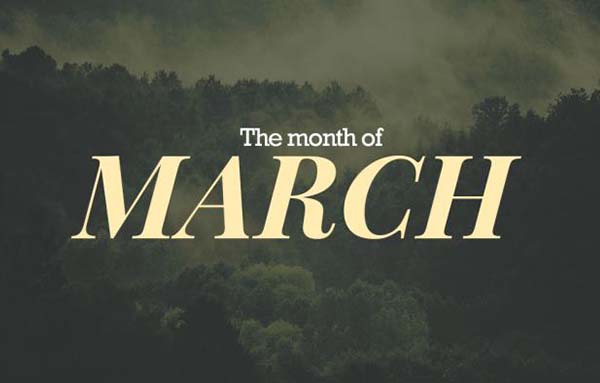 Los meses en la estrategia de marketing: marzo
