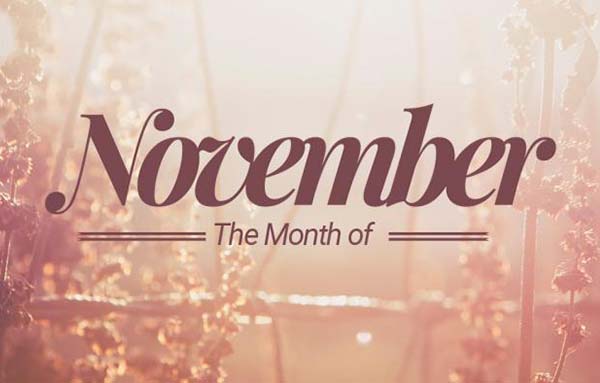 Los meses en la estrategia de marketing: noviembre