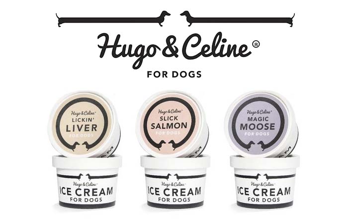 Productos singulares: Hugo & Celine, helados y productos para perros