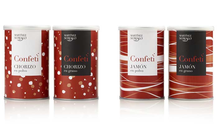 Productos singulares: Confeti de jamón y de chorizo Martínez Somalo