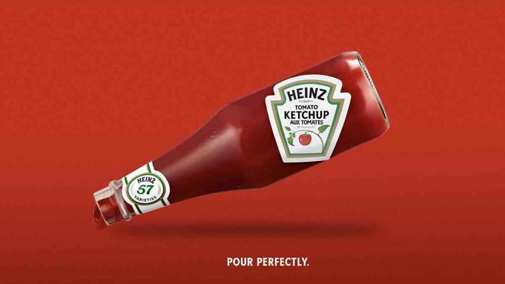 Heinz Pour Perfect Bottle, un giro de etiqueta funcional y emocional