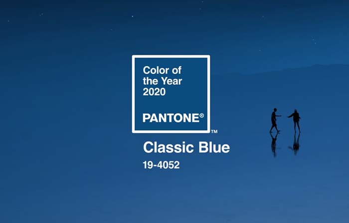 Nuevo color del año 2020: Pantone Classic Blue 19-4052