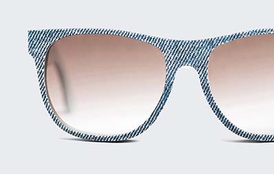 Mosevic, gafas de sol elaboradas con tela de vaqueros desechados