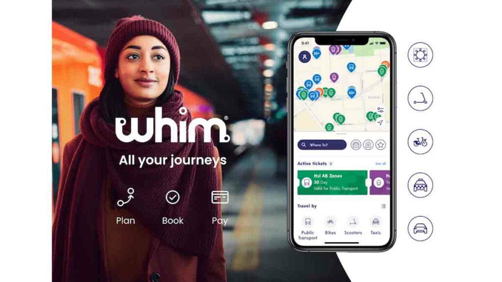 Whim, app con modelo de suscripción de movilidad urbana sostenible