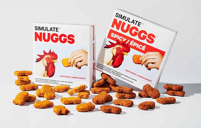 Simulate, la marca que sustituye el pollo por vegetales en sus nuggets