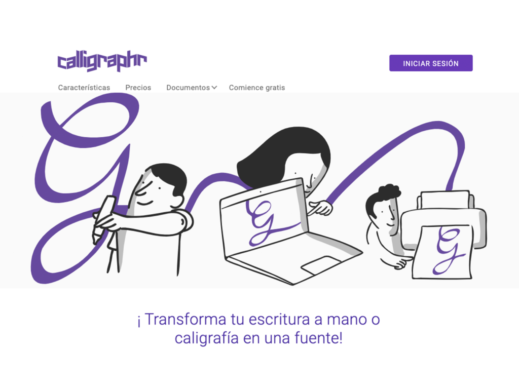 Calligraphr.com transforma una escritura a mano o caligrafía en una fuente 