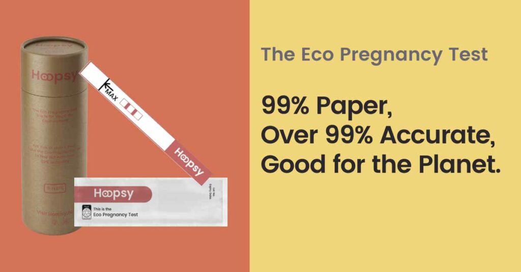 Hoopsy, prueba de embarazo reciclable de papel