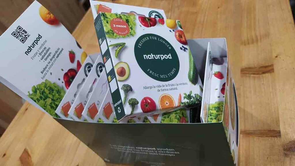 Naturpod, sobres que conservan las frutas y verduras frescas